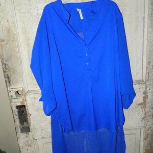 Truth NYC High Low Top Blue Size 1X (CC-39)